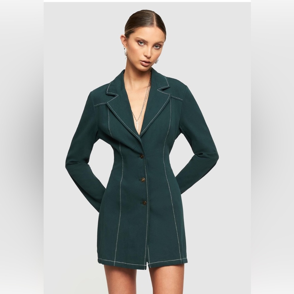 Lioness Green Women's Blazer Dress